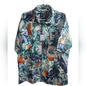 Van Heusen Air NWT Hawaiian Print Shirt Sz XL